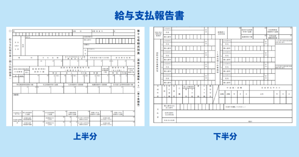 給与支払報告書のサンプル